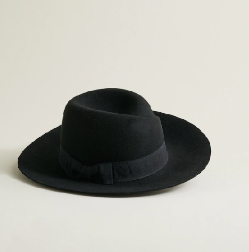 Elizabeth and James Felt Panama Hat -Black