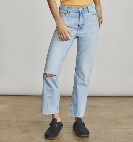 Elizabeth and James Raw Edge Crop Jean