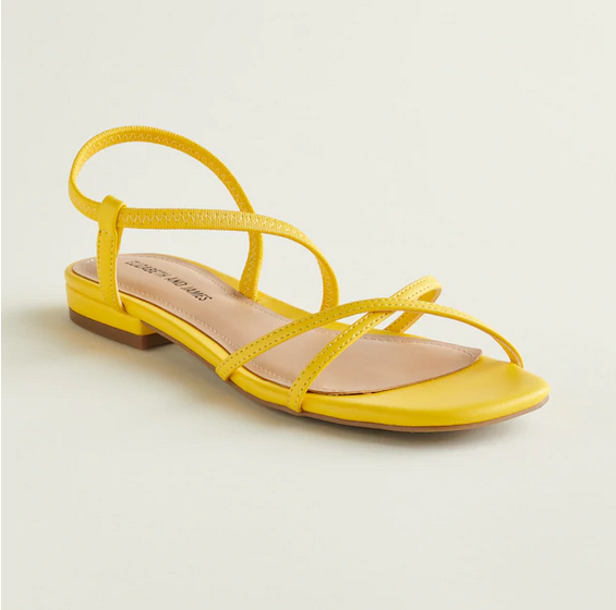 Elizabeth and James Coneflower Women Strappy Sandals – Yellow