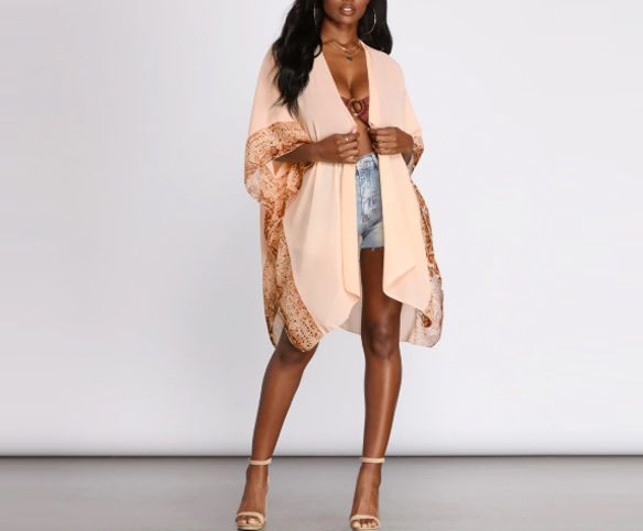 Viper Vibe Chiffon Kimono