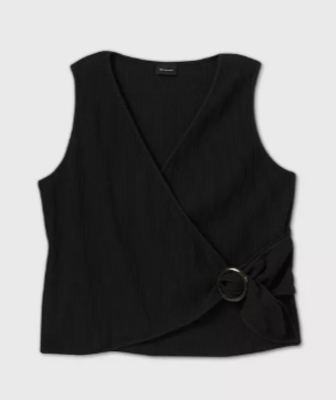 Woman's PLUS SIZE tank top - who what wear black