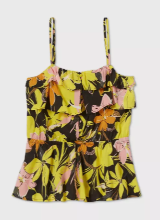 Women's Floral Print Sleeveless Blouse - Who What Wear