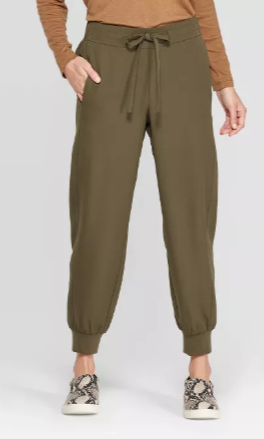 Women’s Straight leg cuffed lounge pants in Olive – Prologue