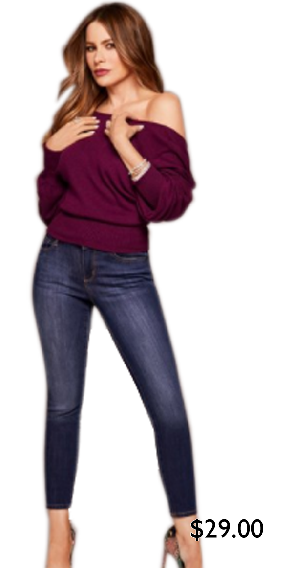 Sofia Jeans by Sofia Vergara Women’s 2-Way Sweater